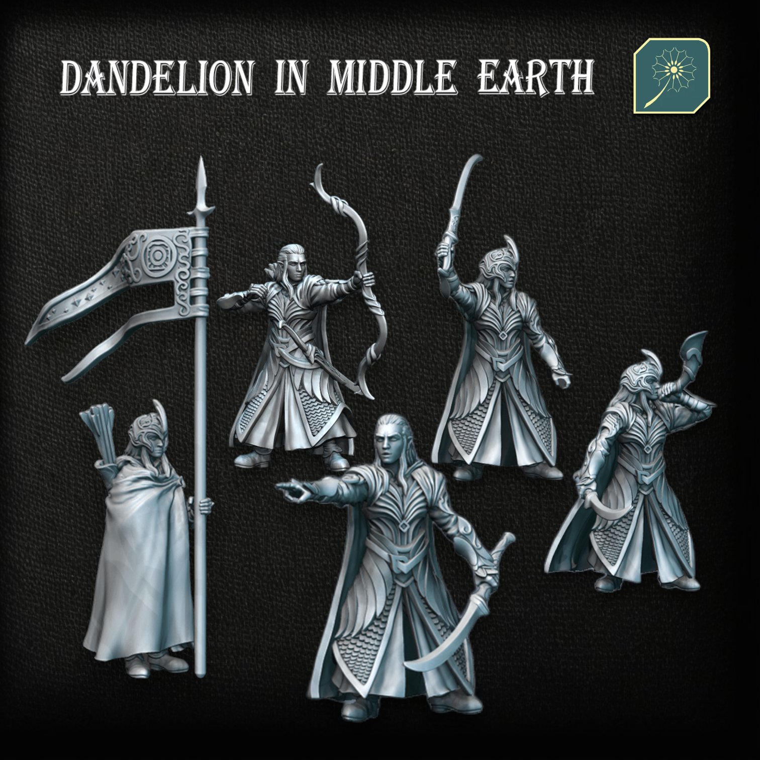 Golden Wood Elf Warriors - Captain Pack